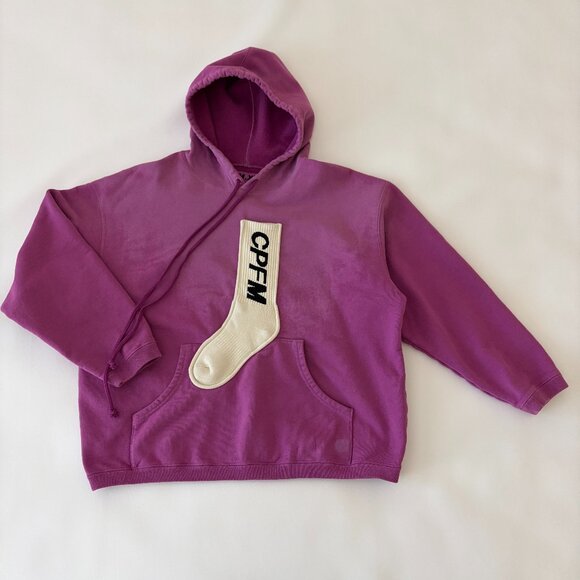 Cactus Plant Flea Market Sock Hoodie Mens M /Size 2 Pink Cotton Made in Japan - Picture 1 of 10